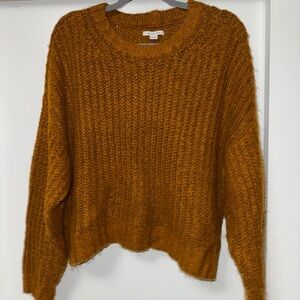 American Eagle Outfitters Mustard Crew Neck Sweater